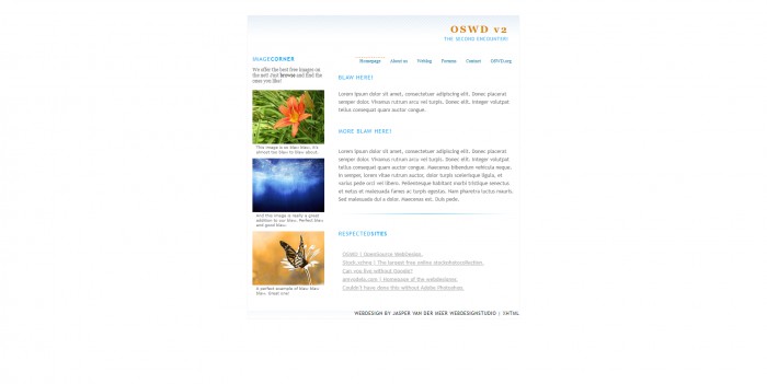BLOG图片网页模板(xhtml)